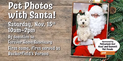 Pet Photos with Santa!