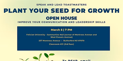 Plant Your See For Growth Open House