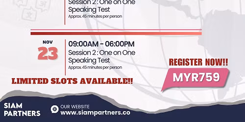 2025 Thai Proficiency Test Registration