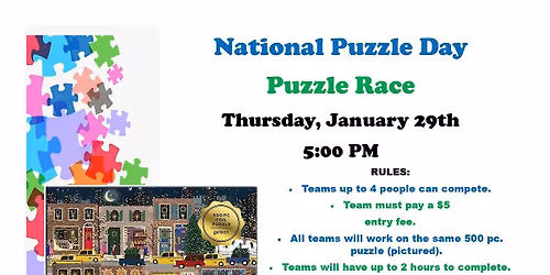 National Puzzle Day Puzzle Race
