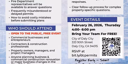 FREE-Workshop on Daly City Gov New Permit\u2019s Process