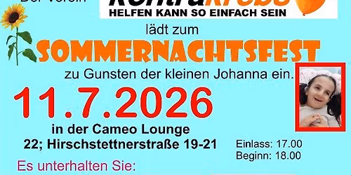 Sommernachtsfest zu Gunsten der kleinen Johanna