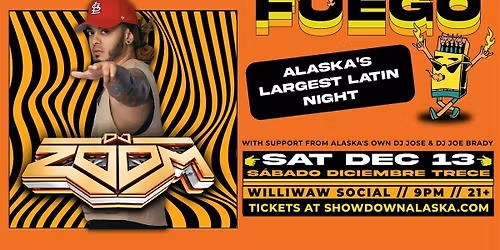 MAS FUEGO Latin Night con DJ Zoom