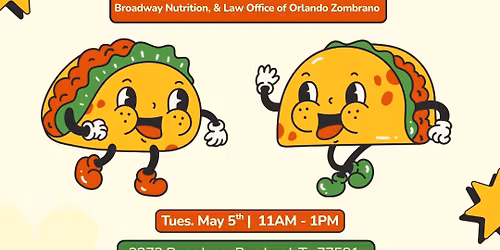 Cinco De Mayo- Tacos and Connections, check out- Space City Cow- Ice Cream yummy!! 