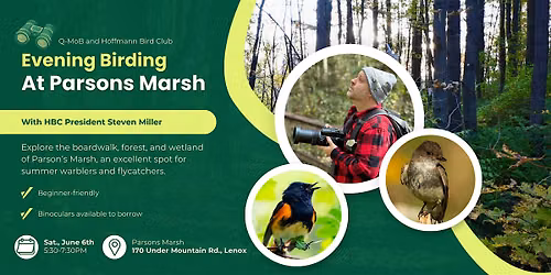 LGBTQ Pride Golden Hour Bird Walk @ Parson's Marsh (Lenox, MA)