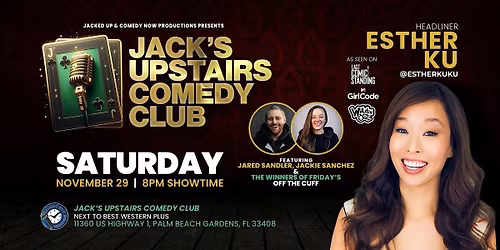 Comedian Esther Ku One Night Only - Palm Beach Gardens 11\/29