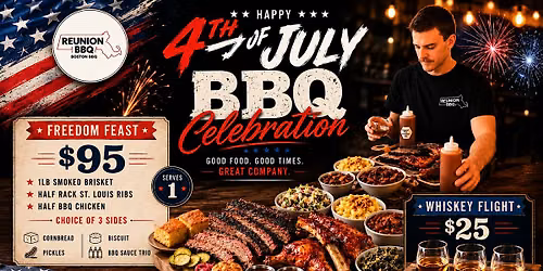 4th of July BBQ Celebration at Reunion BBQ