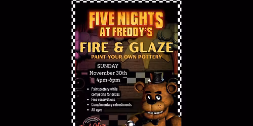 Five Nights at Freddy's Fan Trivia and Paint Party
