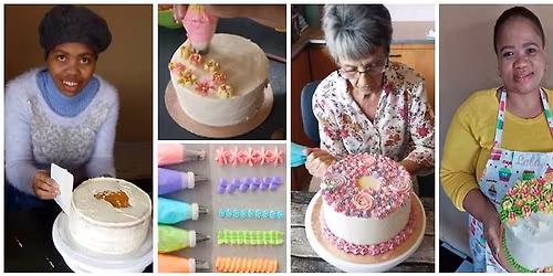 Buttercream cake decorating