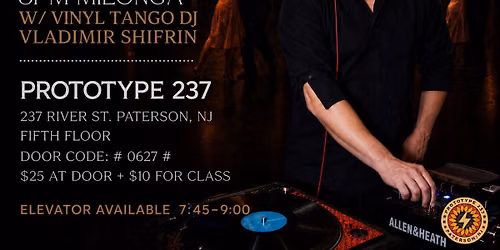 Oct 24 | 4YR Anniversary Vinyl DJ Vladimir Shifrin Speakeasy Milonga