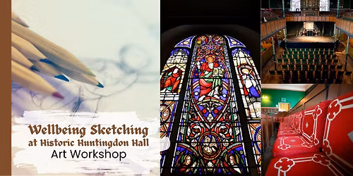 Wellbeing Sketching at Historic Huntingdon Hall