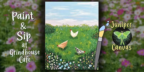 Paint & Sip at Grindhouse Highland: Spring Chickens