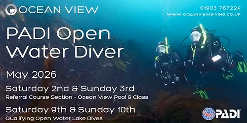 PADI Open Water course