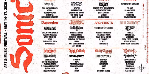 Sonic Temple Art & Music Festival: My Chemical Romance Shinedown Bring Me The Horizon & Tool - 4 Day Pass