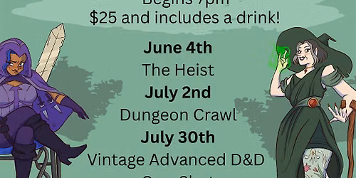 D&D Single Sessions at Dice on Draft!
