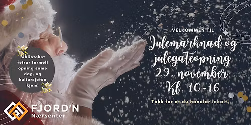 Julegateopning og julemarknad p\u00e5 Fjord'n