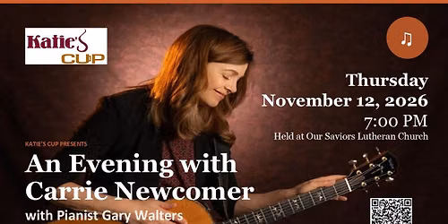 Carrie Newcomer Concert Fundraiser for Katie's Cup