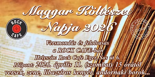 Magyar K\u00f6lt\u00e9szet Napja a Rock Caf\u00e9ban