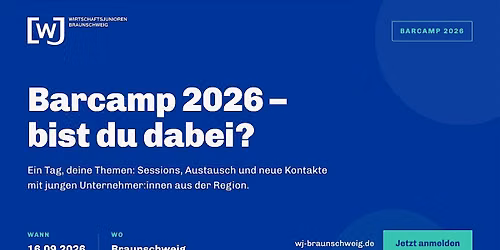 Business BarCamp Vol. IV am 10.09.2026 im Trafohub Braunschweig