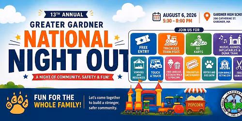 13th Annual Greater Gardner National Night Out