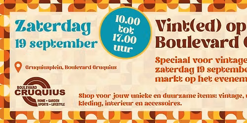 Vint(ed) op Boulevard Cruquius! 
