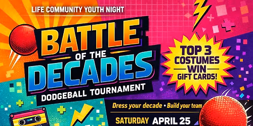 Youth Dodgeball Night - Battle Of The Decades