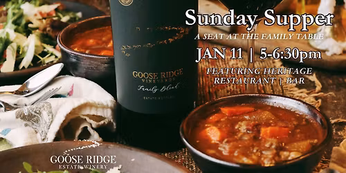 Sunday Supper at Goose Ridge Woodinville