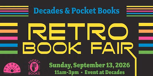 Retro Book Fair at Decades with Pocket Books