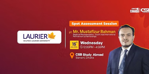 Wilfrid Laurier University Spot Assessment Session | Study in Canada \ud83c\udde8\ud83c\udde6