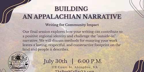 Writing for Community Impact - Appalachian series Writing Class