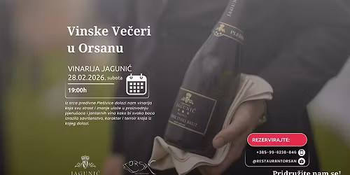 Vinske ve\u010deri | Vinarija Jaguni\u0107