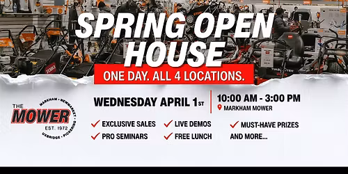 The Mower Spring Open House 2026
