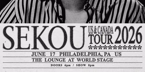 SEKOU || Weds. 6.17, The Lounge