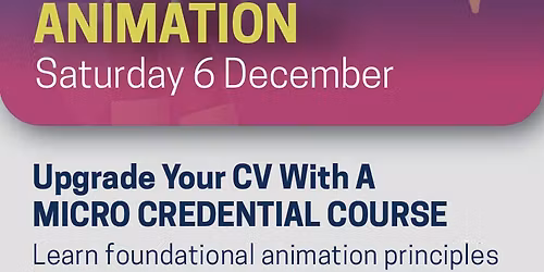 Micro Credential Short Course - Animation