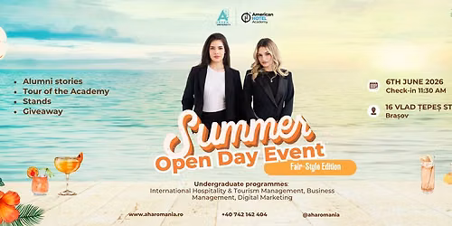Summer Open Day 2026: A Fair-Style Experience at American Hotel Academy