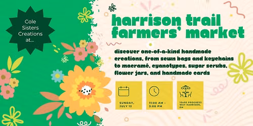 Cole Sisters Creations at Harrison Trails Farmers Market