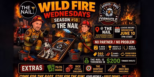 The Nail Summer Cornhole League 2026 \/ #1 \/ NO PARTNER NECESSARY \/ OPEN TO ANYONE & EVERYONE