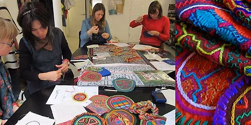 Studying & Stitching Amazonian Hand Embroideries