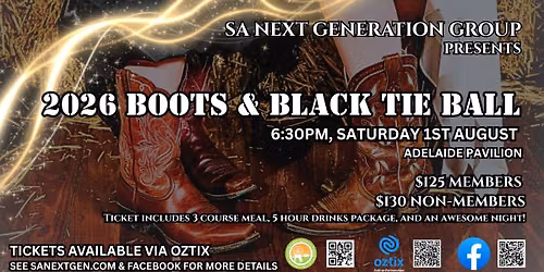 2026 SANG Boots and Black Tie Ball