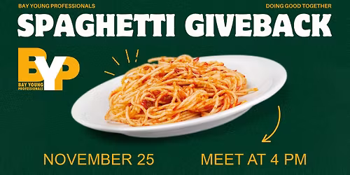 Spaghetti Giveback with Bay Young Professionals