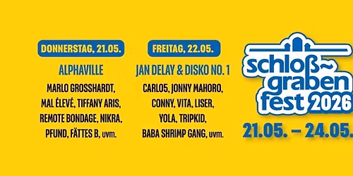 Alphaville live: Schlossgrabenfest 2026