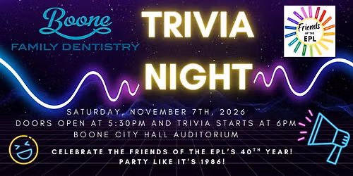 Friends of the EPL Trivia Night 2026