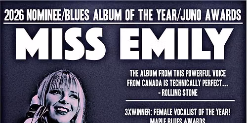 MISS EMILY - AN EVENING OF SOLO ACOUSTIC BLUES!
