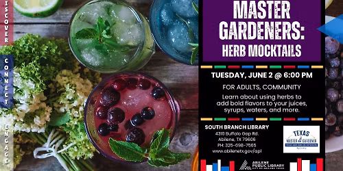 Master Gardeners Series: Herb Mocktails (South Branch)