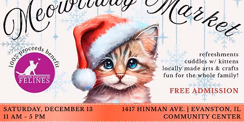 \ud83c\udf84 The Meowliday Market: Shop, Snuggle & Support Rescue Cats - FREE ENTRANCE