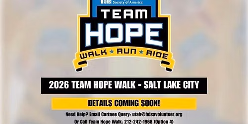2026 Team Hope Walk - Salt Lake City, UT