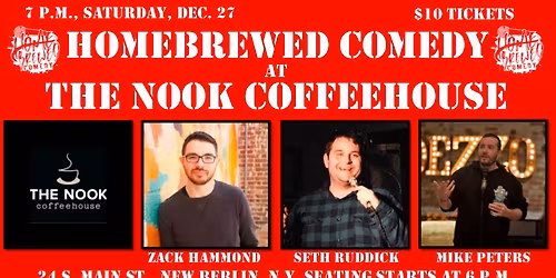 Homebrewed Comedy at The Nook Coffeehouse