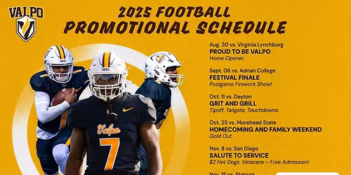 Stetson Hatters at Valparaiso Beacons Football