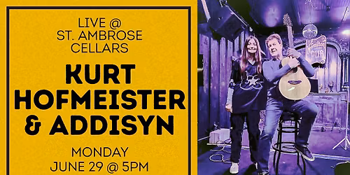 Kurt Hofmeister & Addisyn @ St. Ambrose Cellars