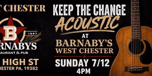 Keep The Change Acoustic at Barnaby's West Chester 7\/12 4pm